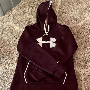 Womens under armor burgundy hoodie